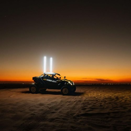 desert adventures safari at buggy in night